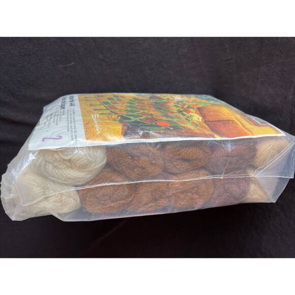 NEW VTG Spinnerin Afghan MCM "Circle in the Square" *SEE INFO* Blanket Crochet - Picture 5 of 11